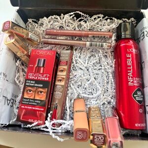 L'Oréal Infallible Eye Makeup Set eye bag remover lipstick faux brow set in spra